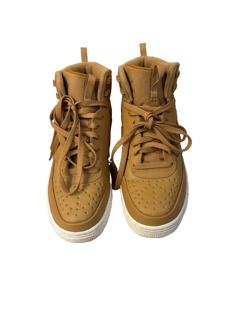 Nike Court Vision Winter Mid Elemental Gold High Top Sneaker DR7882-700 Size 8.5
